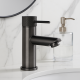 Lattice Edition Solid Brass Gunmetal Grey Basin Mixer Tap Bathroom Vanity Tap